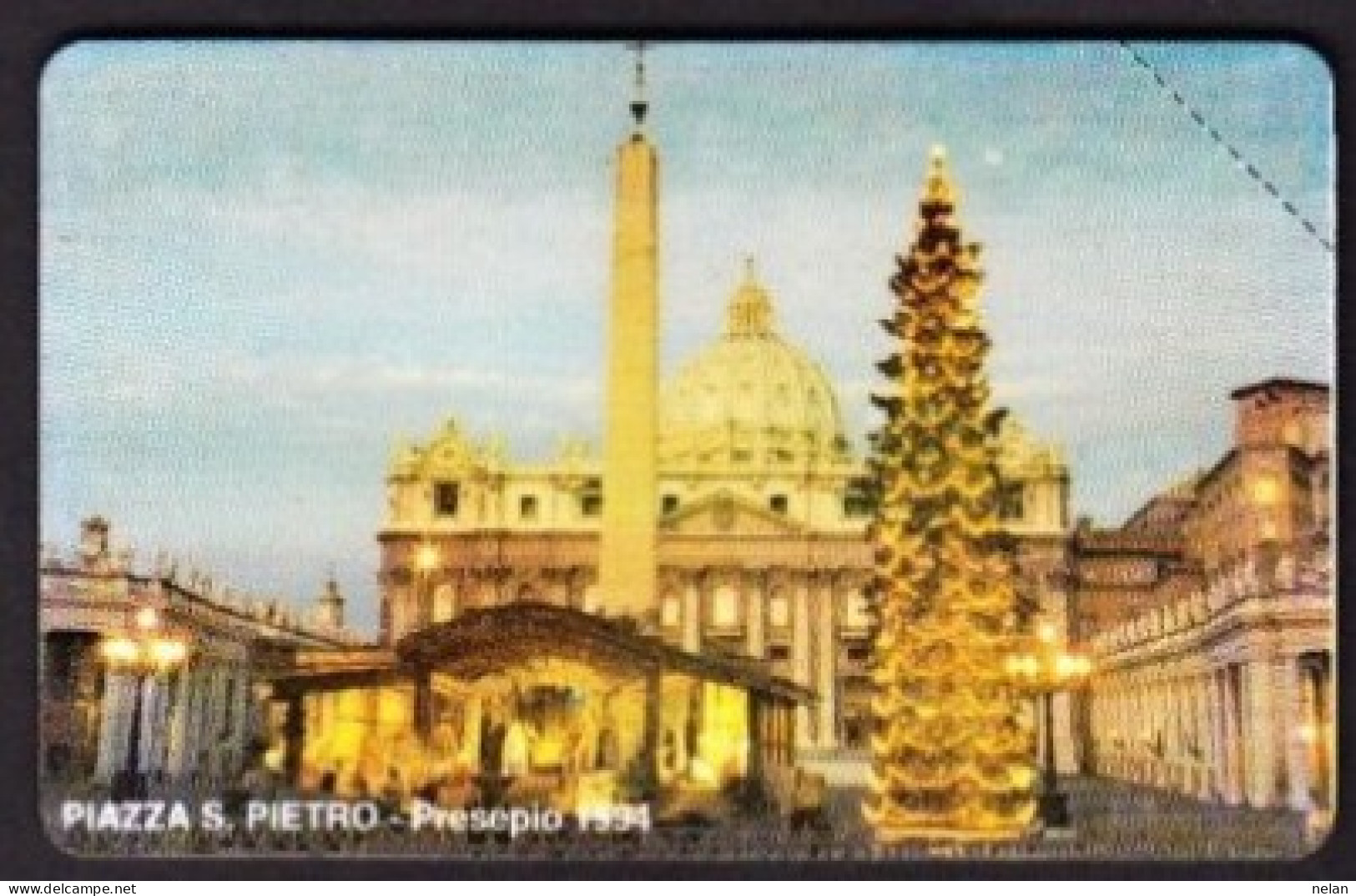 SCHEDA TELEFONICA  - ITALIA - VATICANO - URMET - NUOVA - PIAZZA  S. PIETRO PRESEPIO - 1994 - Vaticano