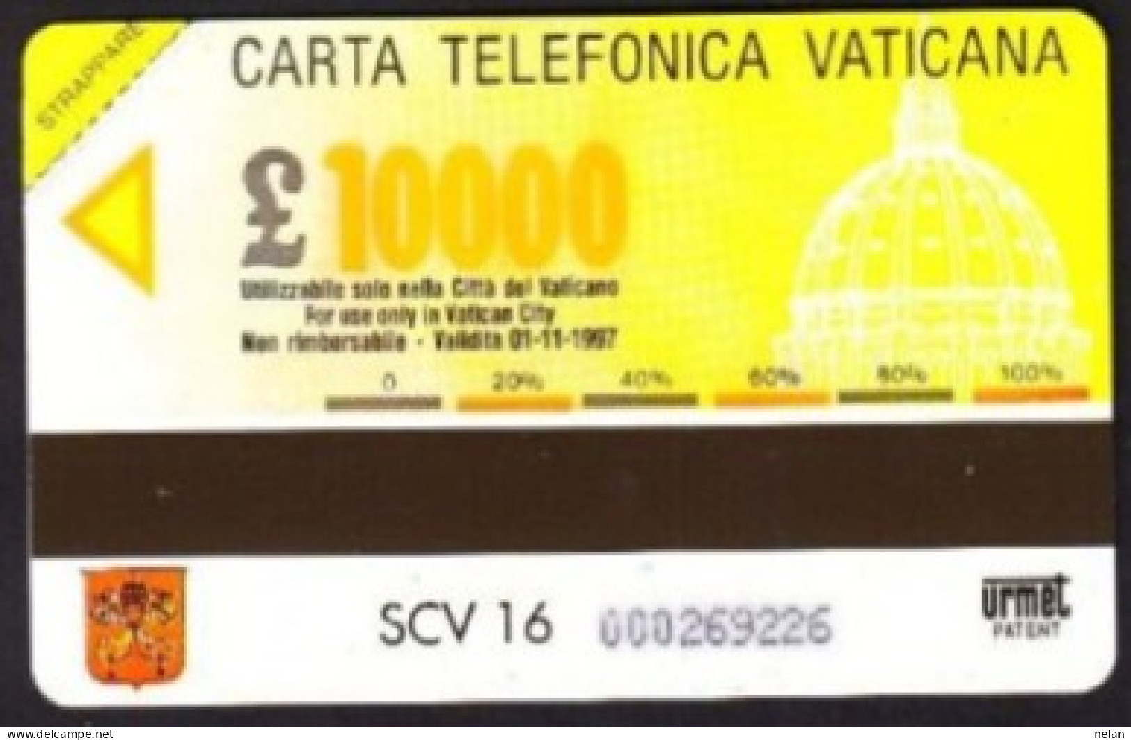 SCHEDA TELEFONICA  - ITALIA - VATICANO - URMET - NUOVA - PIAZZA  S. PIETRO PRESEPIO - 1994 - Vatican