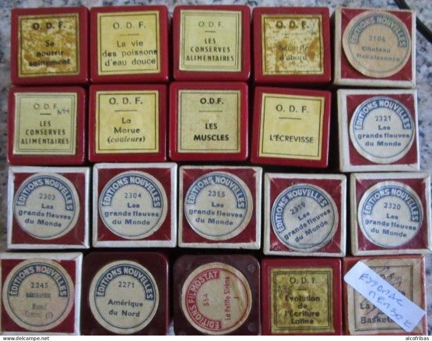 Lot 58 Films Fixes Educatifs Histoire Geo Sciences Animaux Possons Securite Incendie Hygiene Anatomie - Filme: 35mm - 16mm - 9,5+8+S8mm