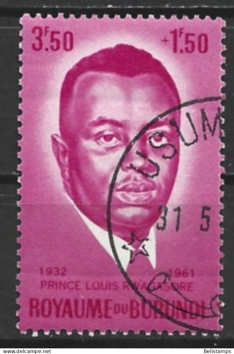 Burundi 1963. Scott #B4 (U) Prince Louis Rwagasore - Gebruikt