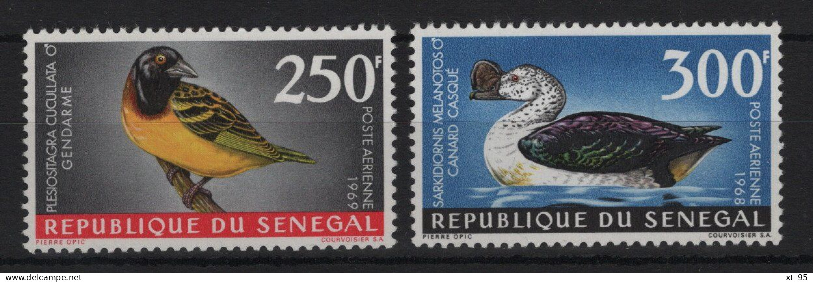 Senegal - PA N°65+66 - Faune - Oiseaux - Cote 20€ - * Neuf Avec Trace Charniere - Senegal (1960-...)