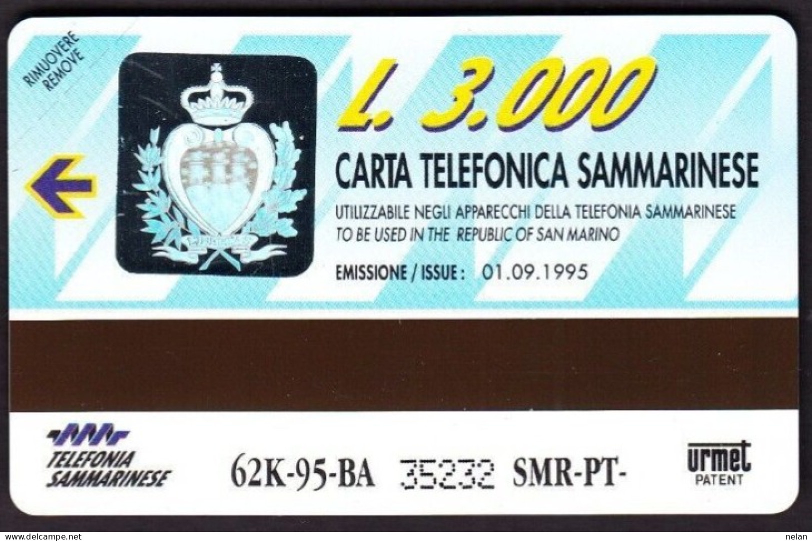 SCHEDA TELEFONICA - SAN MARINO - URMET - NUOVA - San Marino
