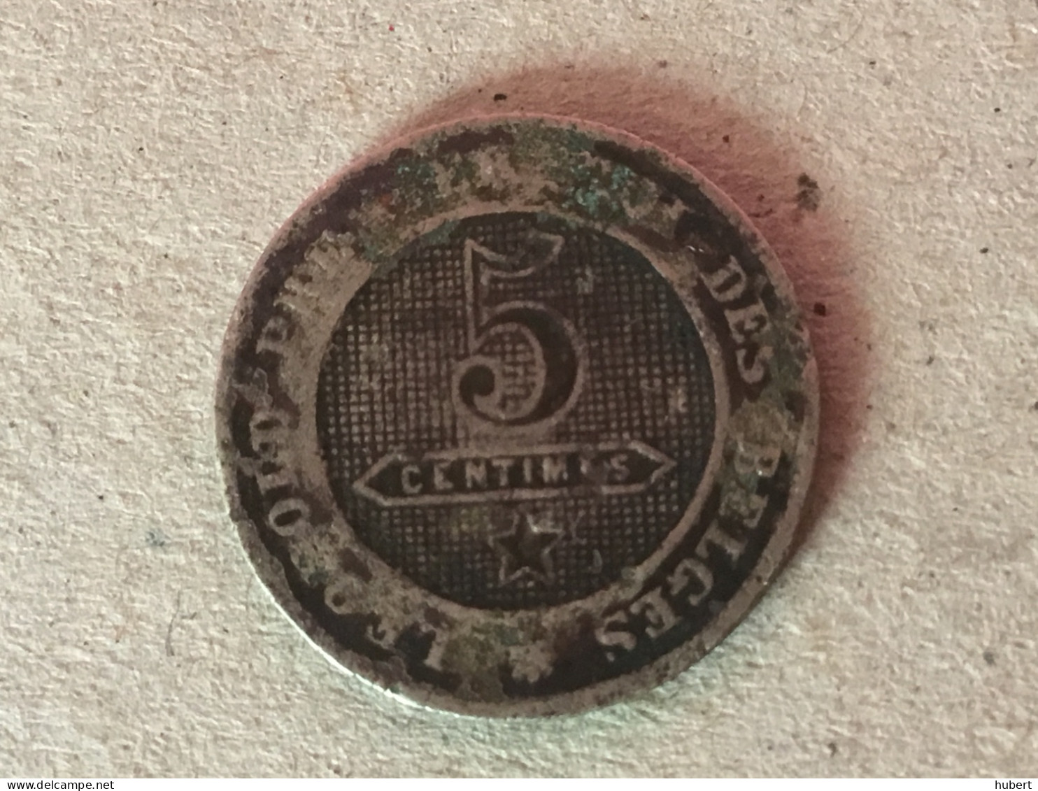 Belgique 5 Centimes 1862 - 5 Cent