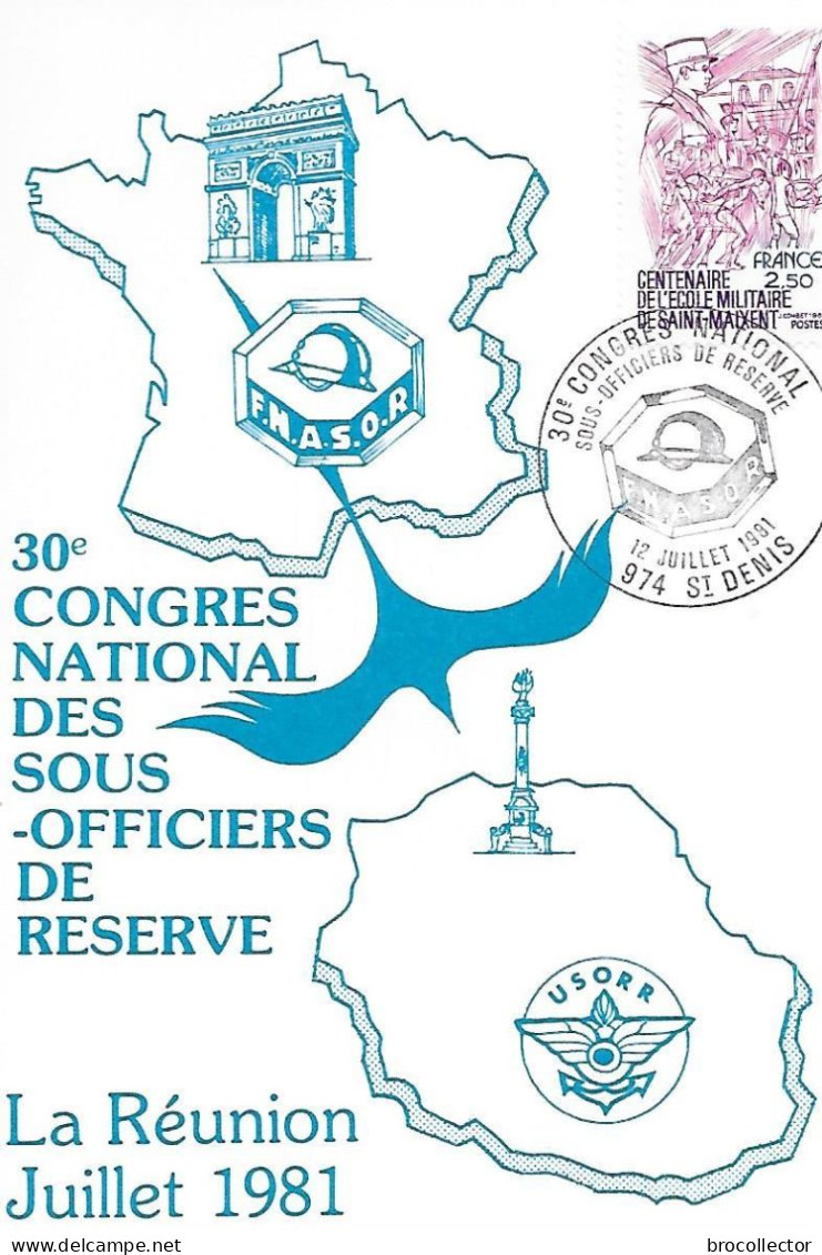 30e Congrès National Des Sous Officiers De Réserve - 1981 - Saint Denis