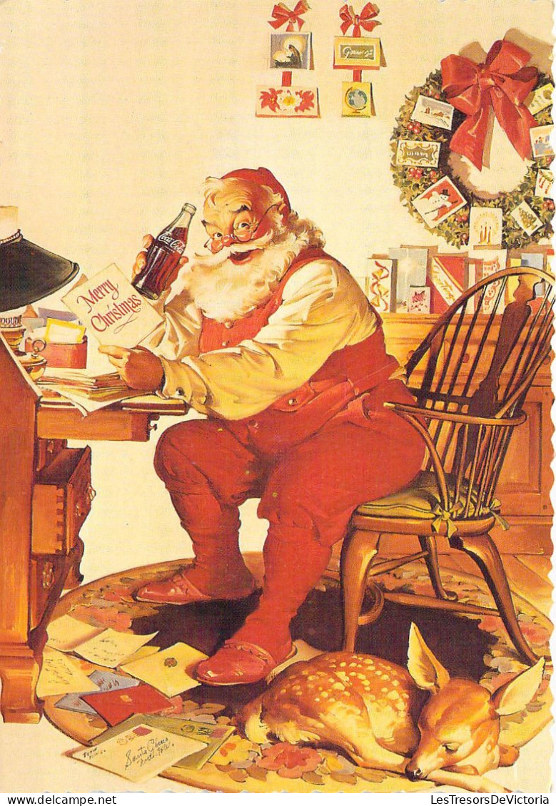 Publicité - Coca Cola - Pêre Noël - Carte Postale Ancienne - Publicité