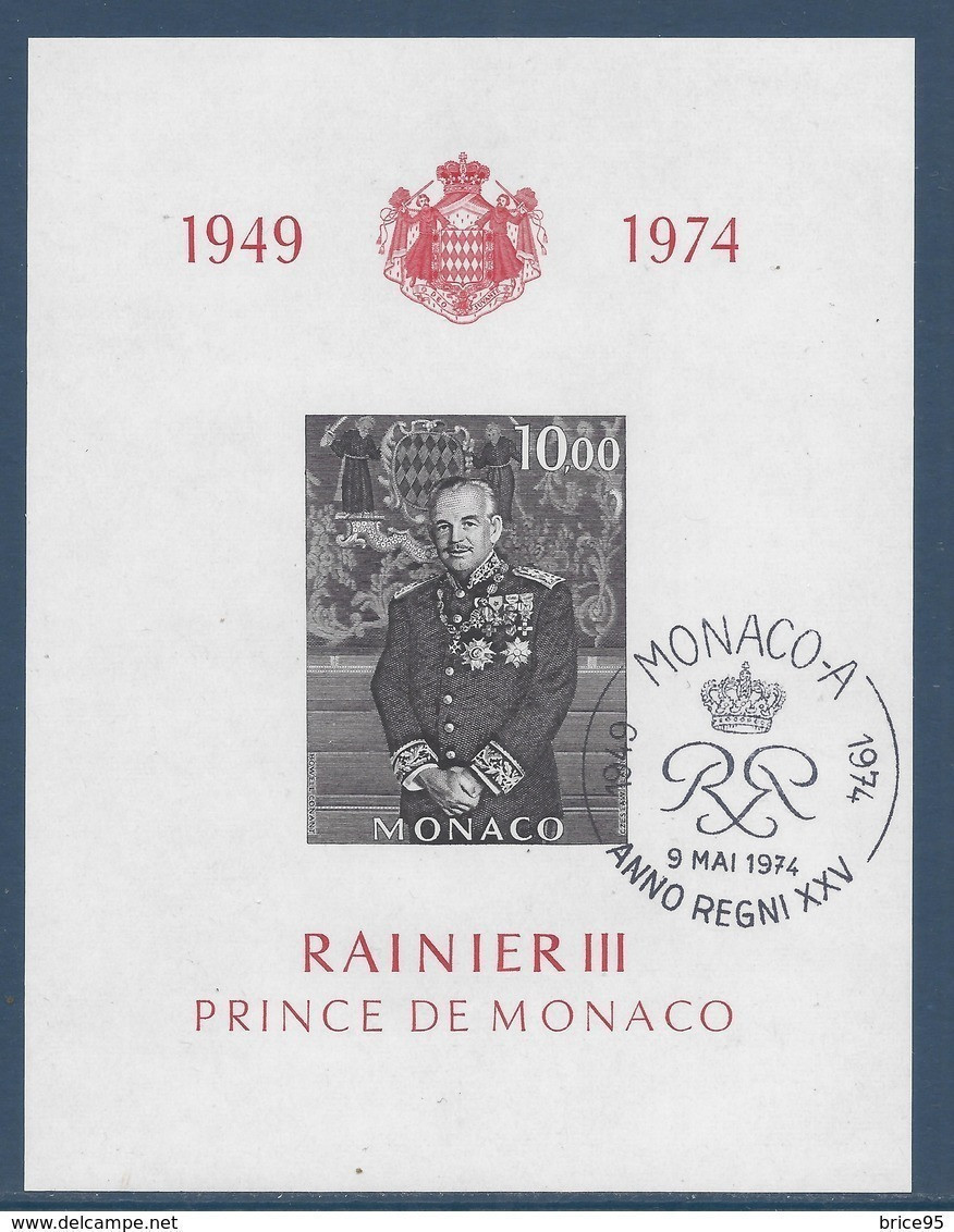 Monaco - Bloc YT N° 8 - Oblitéré Dos Neuf Sans Charnière - 1974 - Blocs