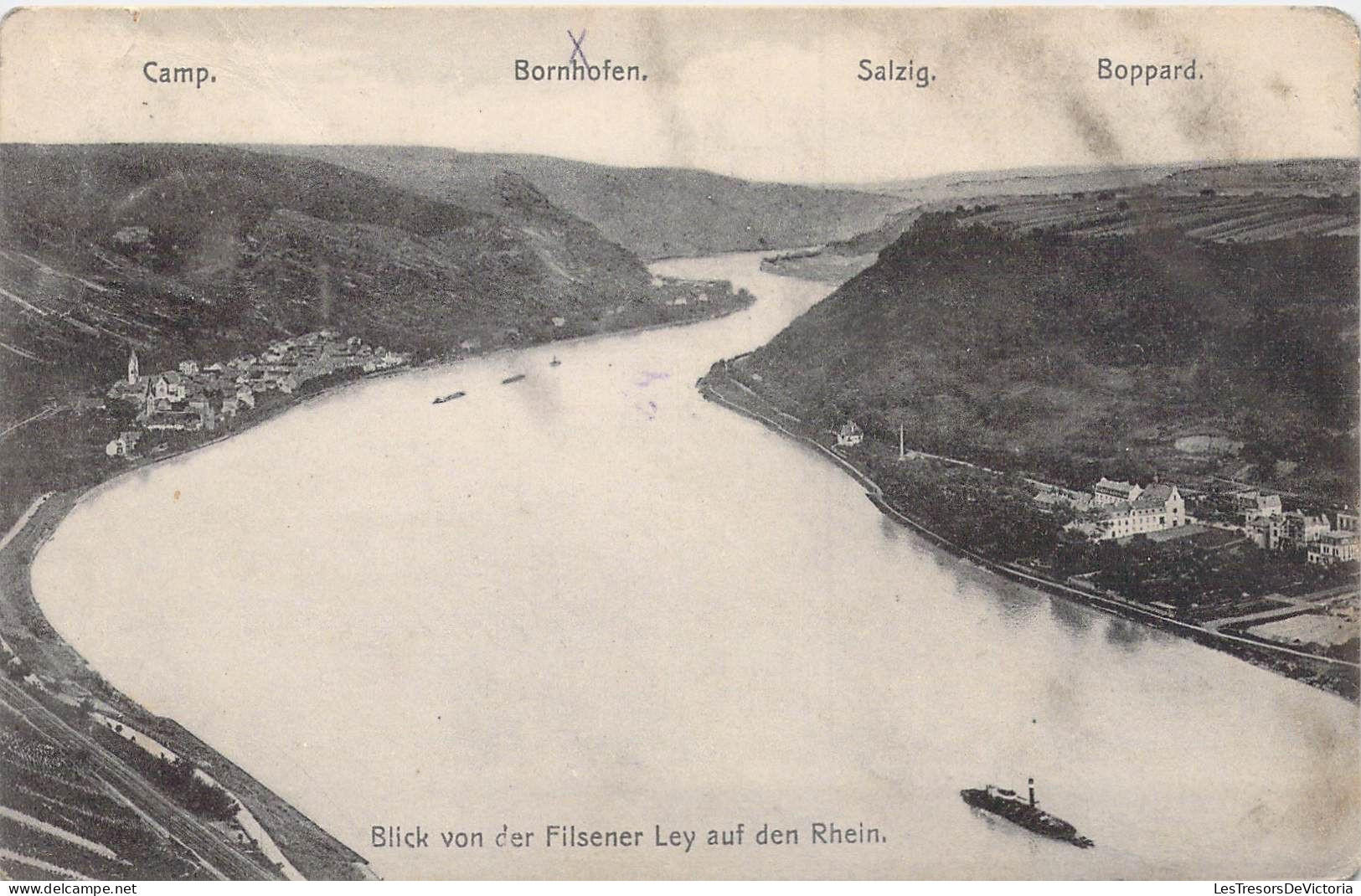ALLEMAGNE - Bornhofen - Blick Von Der Filsener Ley Auf Den Rhein - Carte Postale Ancienne - Altri & Non Classificati