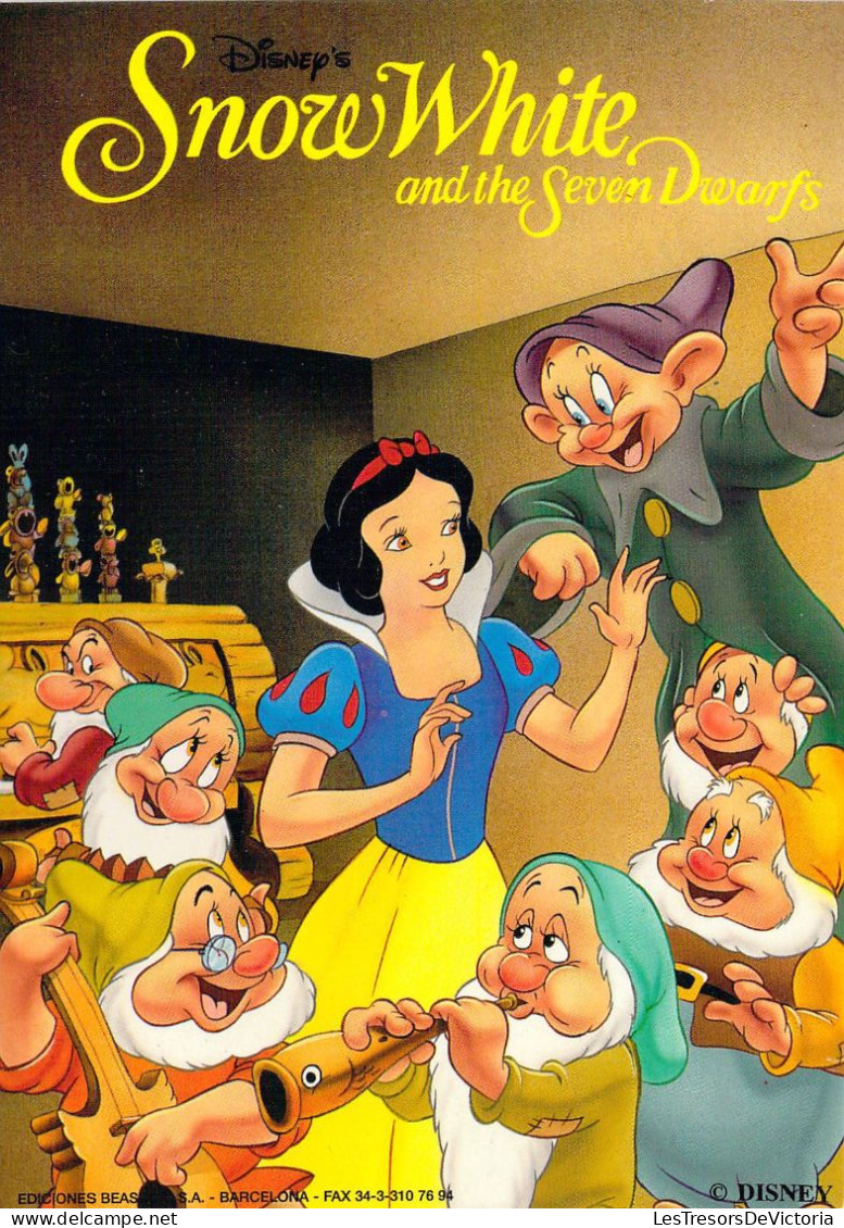 DISNEY - Blanche Neige Et Les 7 Nains - SnowWhite And The Seven Dwarfs - Carte Postale Ancienne - Autres & Non Classés