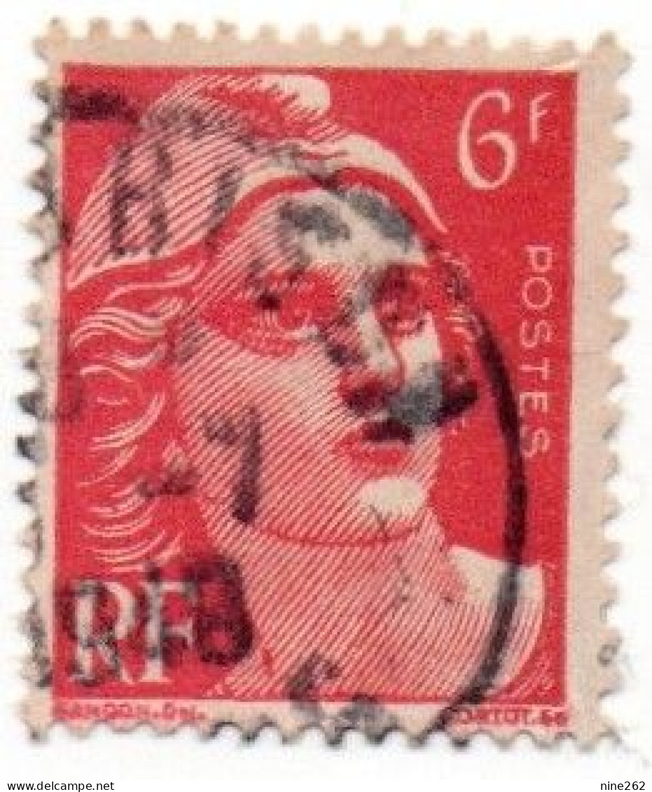 MECHES  CROISEES ...  MARIANNE DE GANDON 6 F ... - Used Stamps