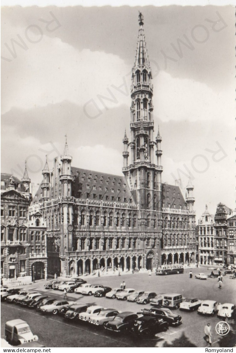 CARTOLINA  BRUXELLES,BELGIO-HOTEL DE VILLE-BOLLO STACCATO-VIAGGIATA 1963 - Cafés, Hotels, Restaurants