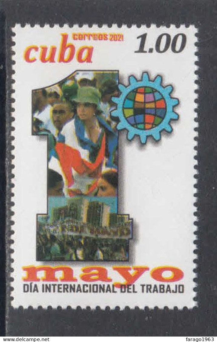 2021 Cuba Labour May Day Complete Set Of 1 MNH - Unused Stamps