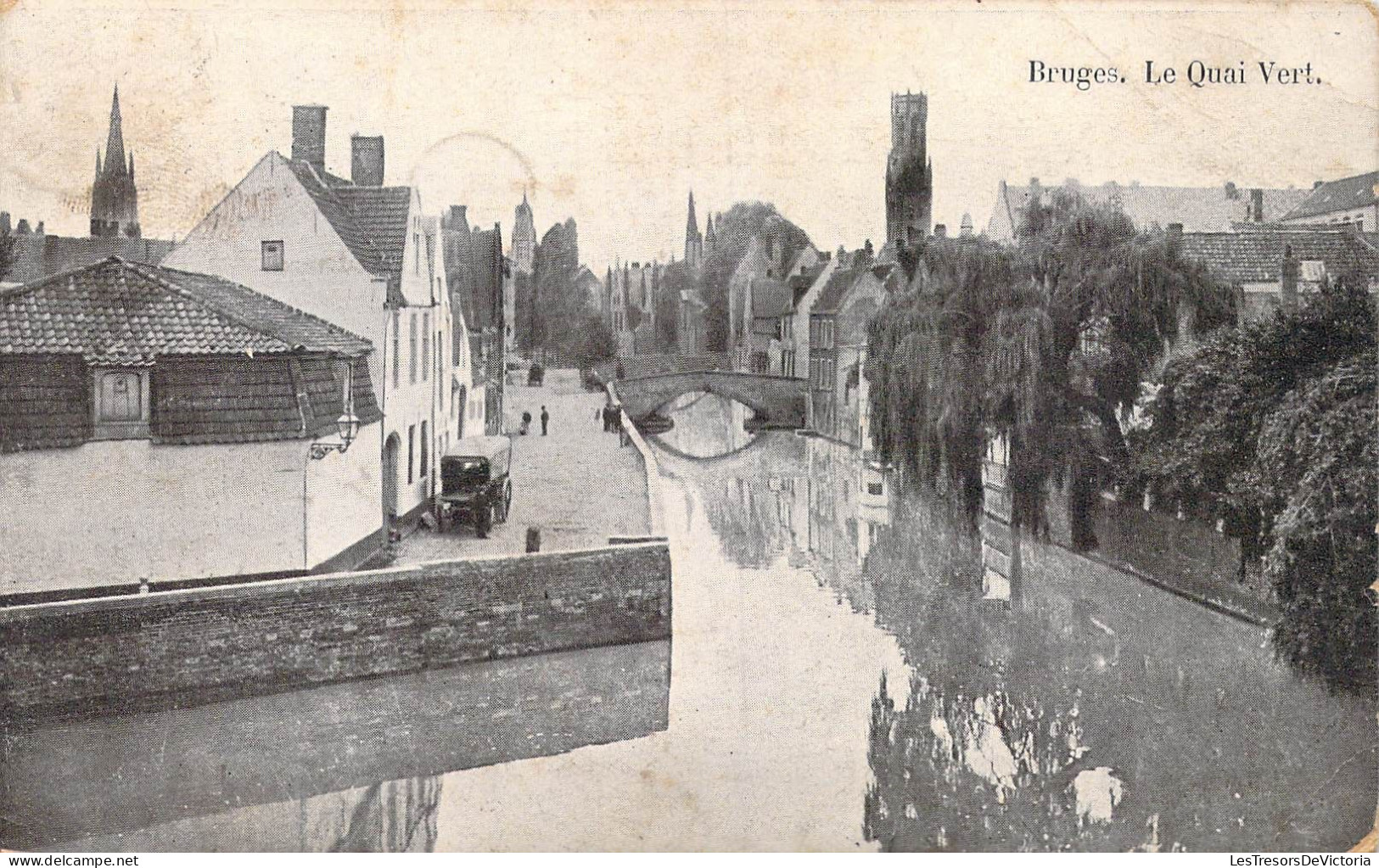 BELGIQUE - Bruges - Le Quai Vert - Carte Postale Ancienne - Brugge