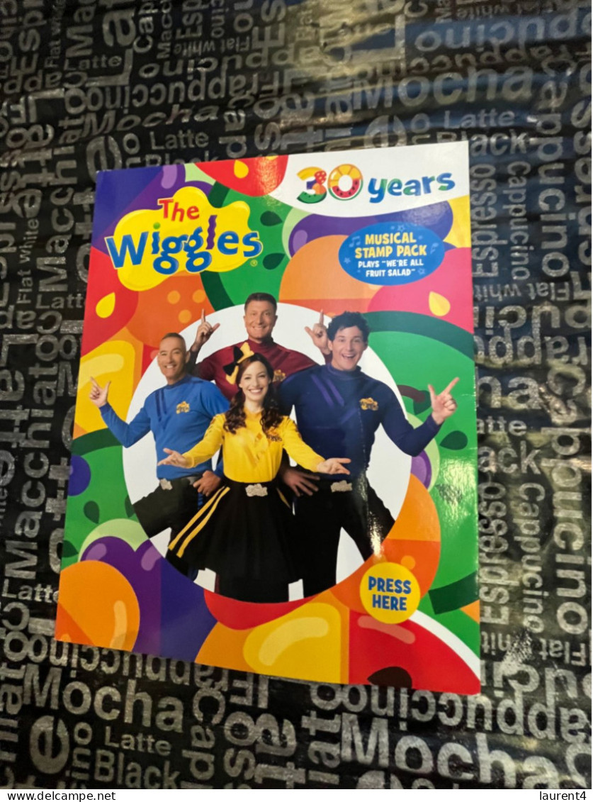 (folder 31-7-2023) Australia Post - 2021 Folder + Cover - The Wiggles (with Music) (Presentation Pack + Cover) - Presentation Packs