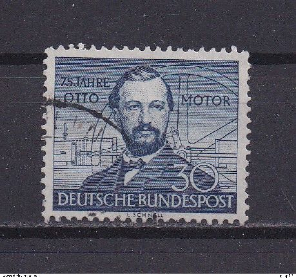 ALLEMAGNE FEDERALE 1952 TIMBRE N°35 OBLITERE NIKAULOS AUGUST OTTO - Gebraucht
