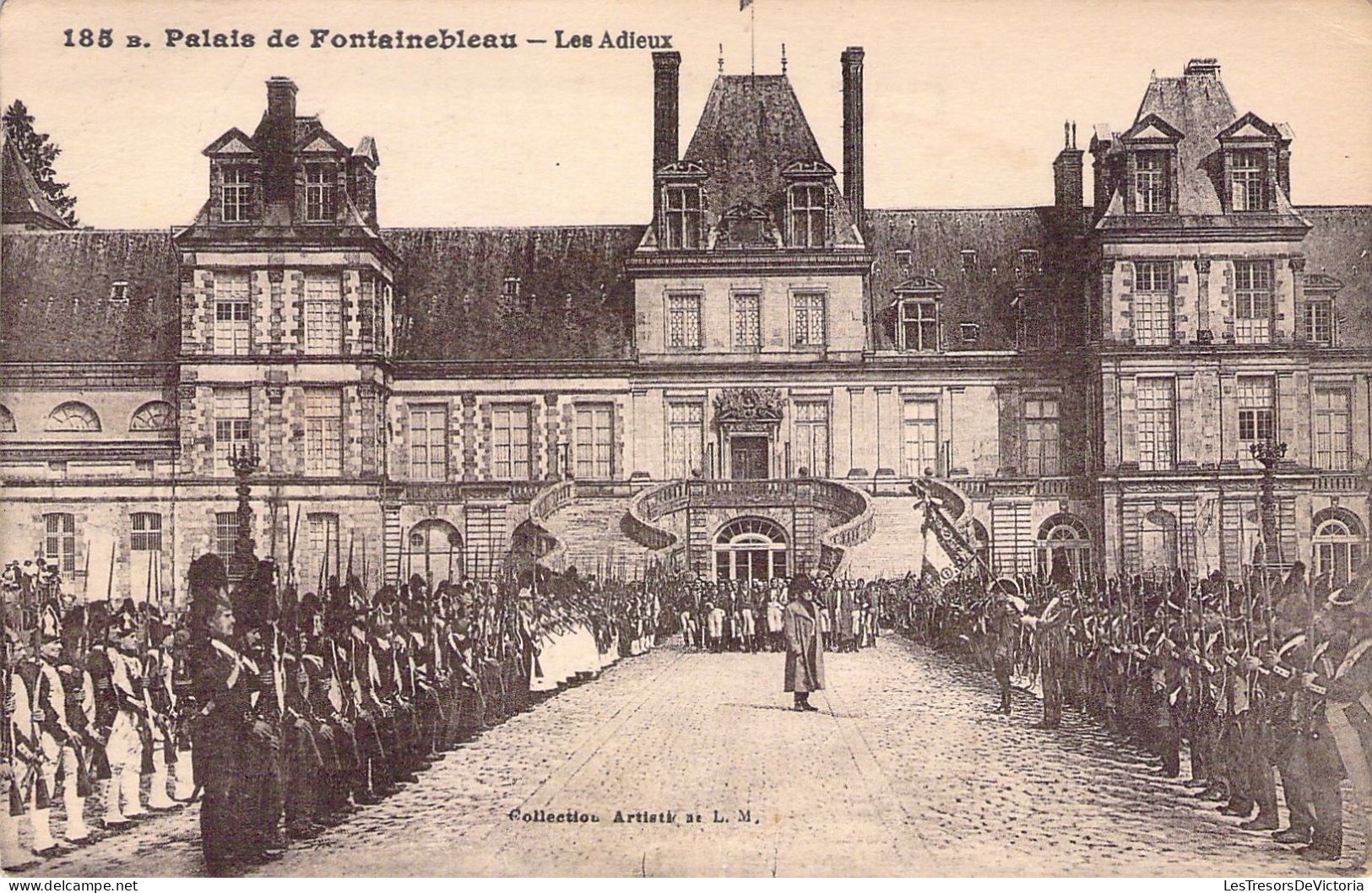 NAPOLEON - Palais De FONTAINEBLEAU - Les Adieux - Carte Postale Ancienne - Historische Figuren