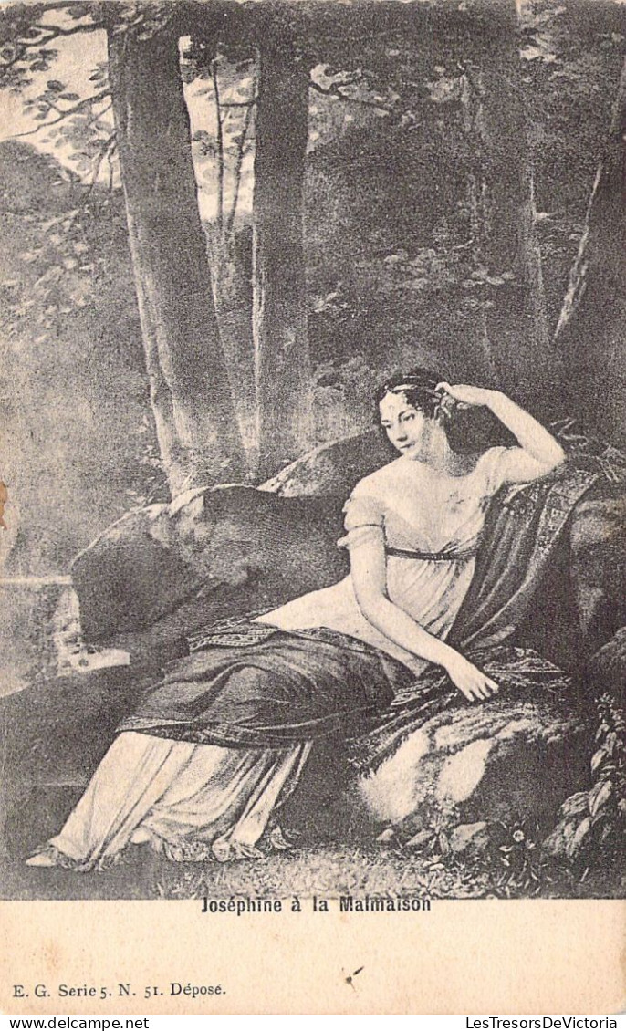 NAPOLEON - Joséphine à La Malmaison - Carte Postale Ancienne - Historische Figuren
