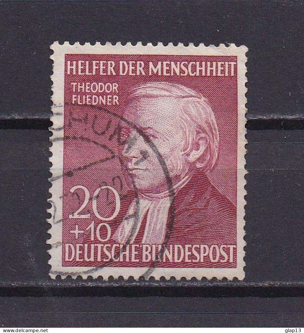 ALLEMAGNE FEDERALE 1952 TIMBRE N°44 OBLITERE THEODOR FLIEDNER - Gebraucht