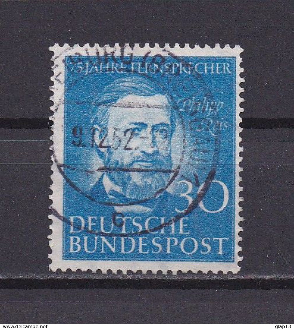 ALLEMAGNE FEDERALE 1952 TIMBRE N°46 OBLITERE PHILIPP REIS - Gebraucht