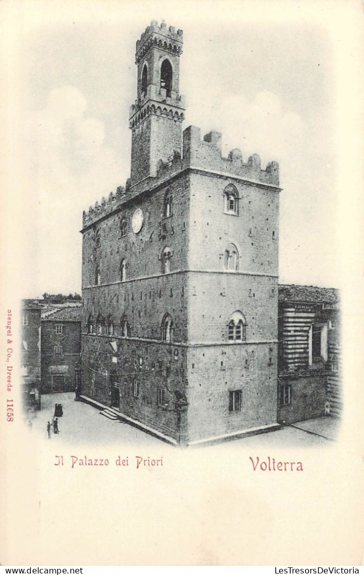 ITALIE - Volterra - Il Palazzo Dei Priori - Carte Postale Ancienne - Pisa