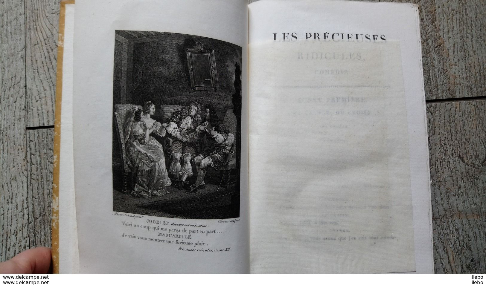 Oeuvres De Molière Tome 2 Auger 1819 Sganarelle Les Précieuses Ridicules L'école Des Maris Les Facheux Don Garcie - Auteurs Français