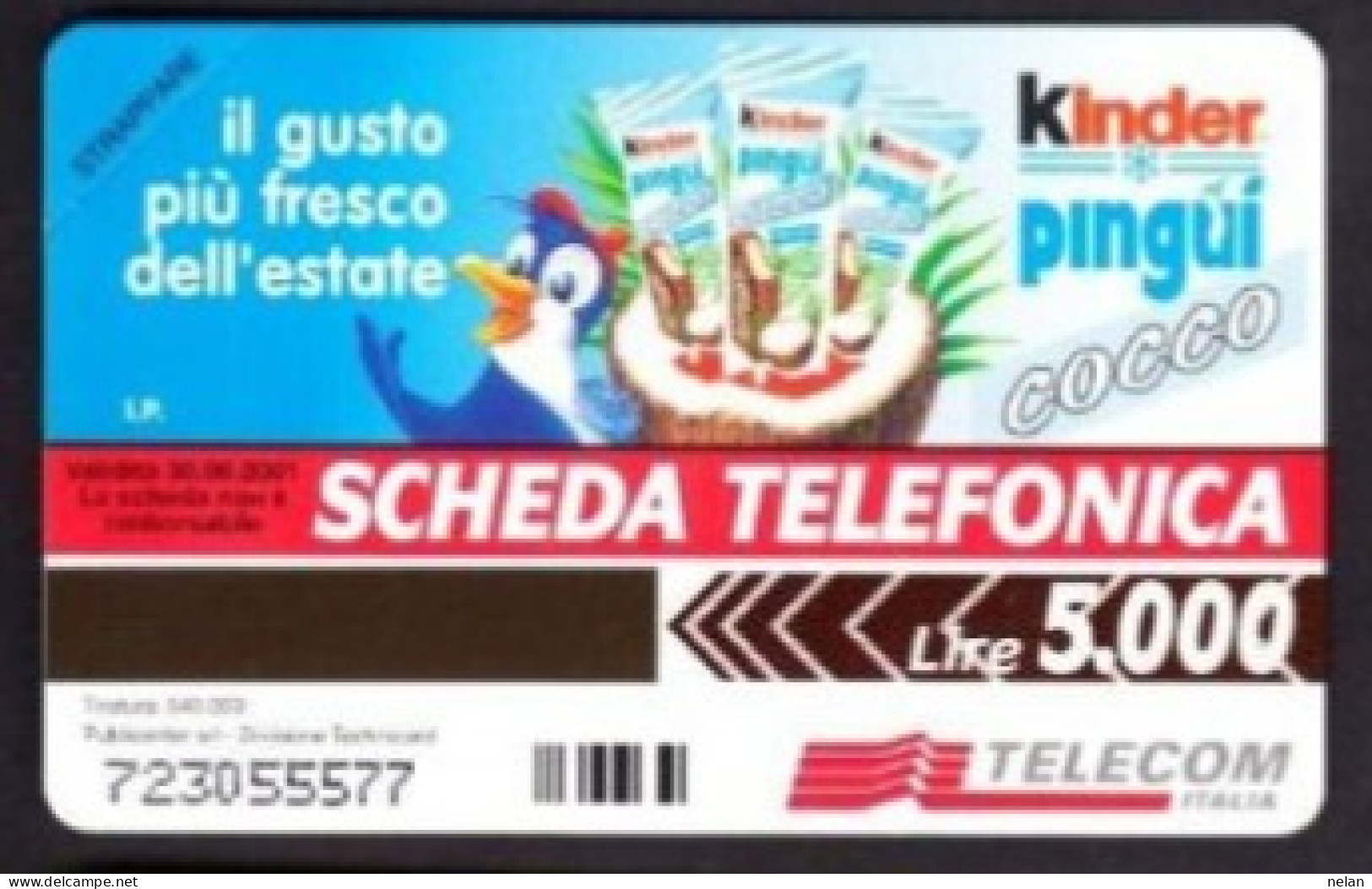 SCHEDA TELEFONICA - ITALIA - TELECOM - NUOVA - KINDER PINGUI - Öff. Sonderausgaben