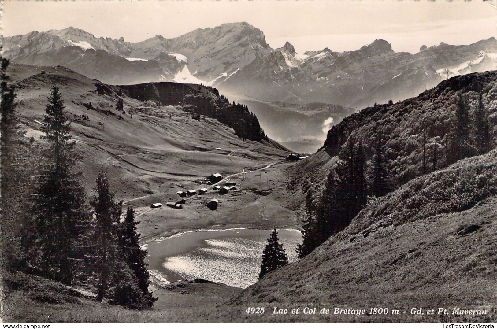 SUISSE - Lac Et Col De Bretaye - Gd Et Pt Muveran - Carte Postale Ancienne - Sonstige & Ohne Zuordnung