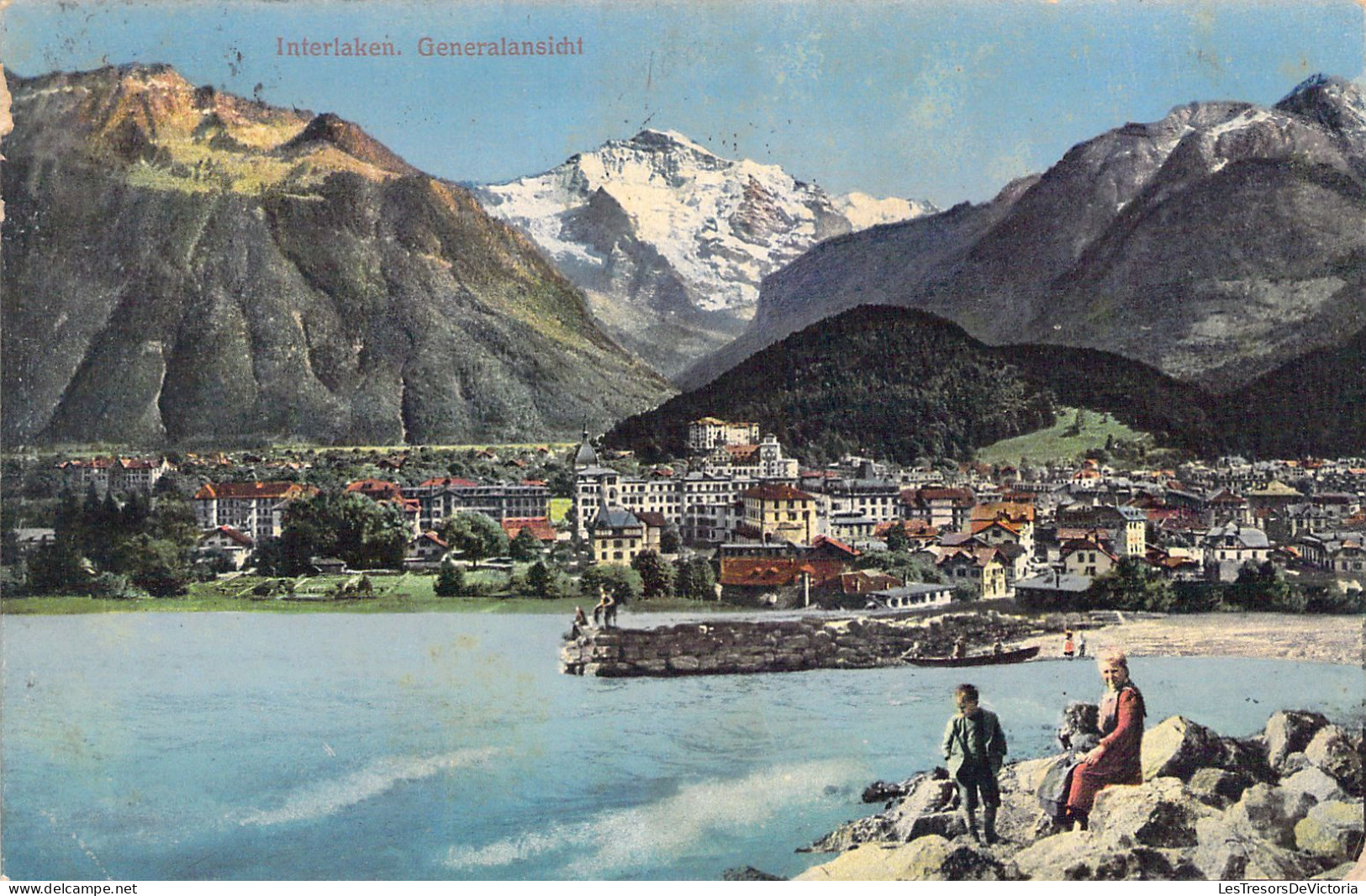 SUISSE - Interlaken - Generalansicht - Carte Postale Ancienne - Interlaken