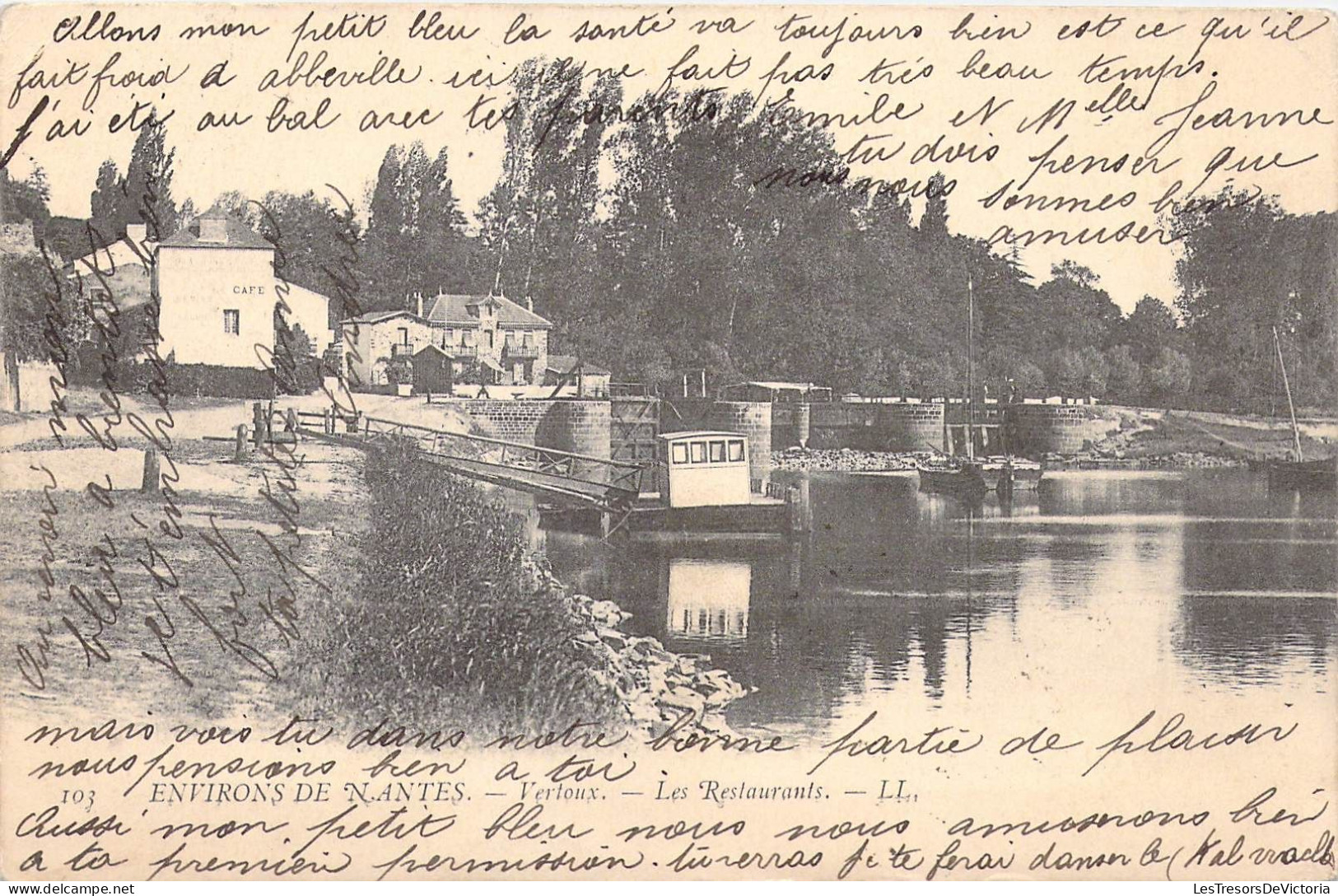 FRANCE - 44 - NANTES - Verloux - Les Restaurants - LL - Carte Postale Ancienne - Nantes