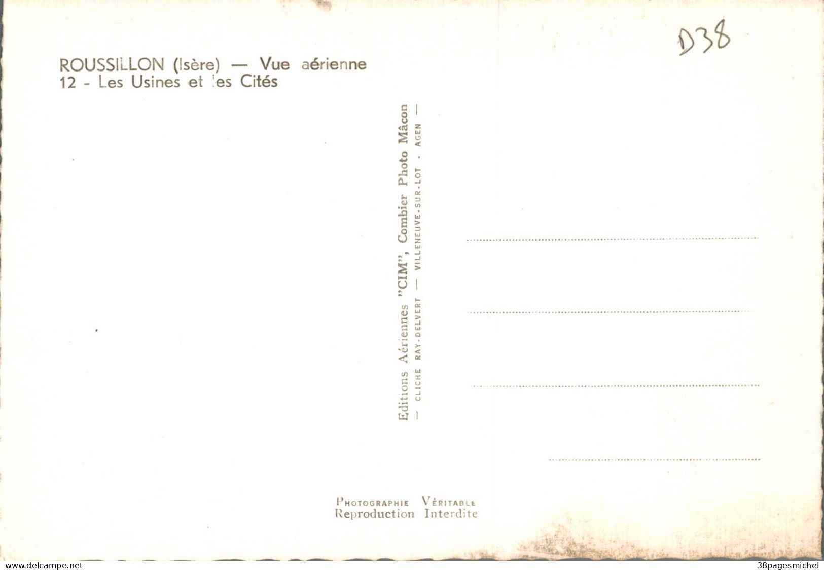 J3007 - ROUSSILLON - D38 - Carte Semi Moderne - Lot De 3 Cartes Postale - Roussillon