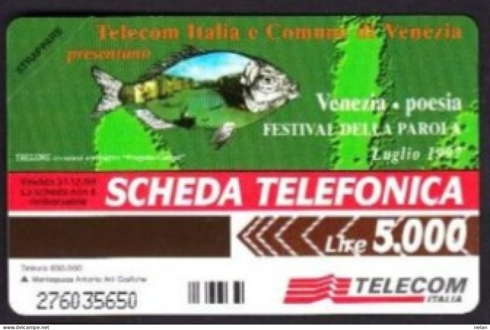 SCHEDA TELEFONICA - ITALIA - TELECOM - NUOVA - VENEZIA POESIA - Öff. Sonderausgaben