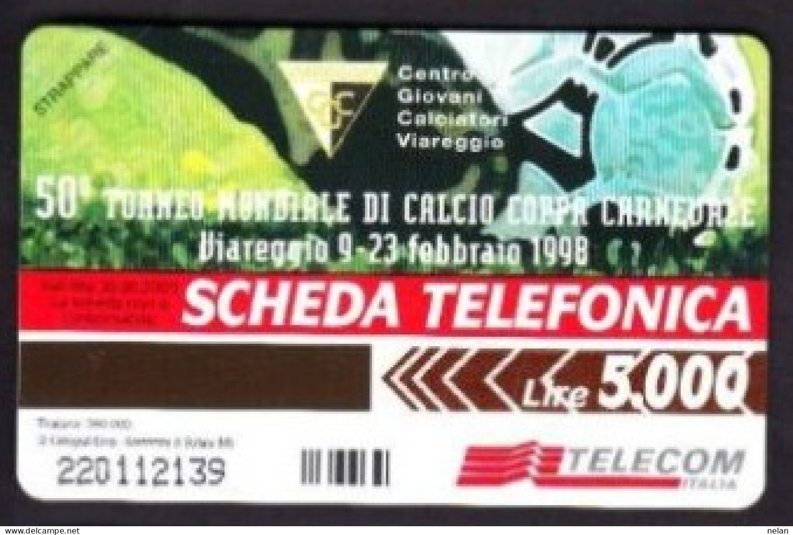 SCHEDA TELEFONICA - ITALIA - TELECOM - NUOVA - SUI NOSTRI CAMPI DI CALCIO - Öff. Sonderausgaben