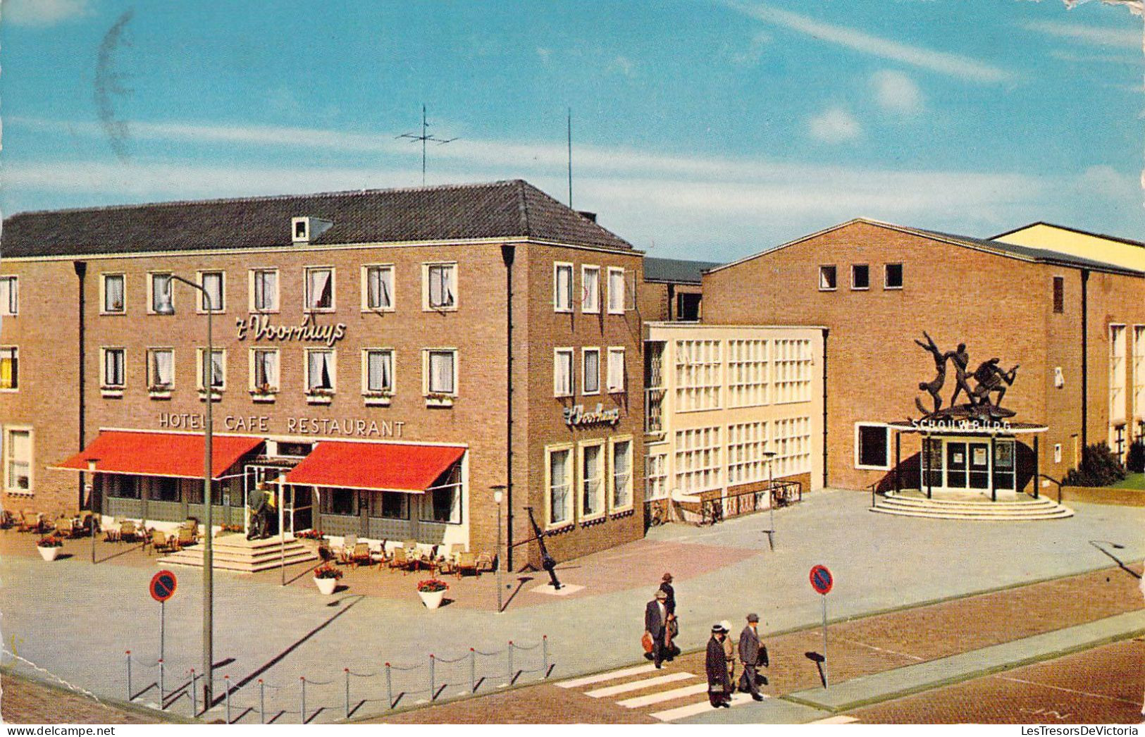 PAYS BAS - Hotel Cafe Restaurant T VOORHUYS - EMMELOORD - Carte Postale Ancienne - Autres & Non Classés