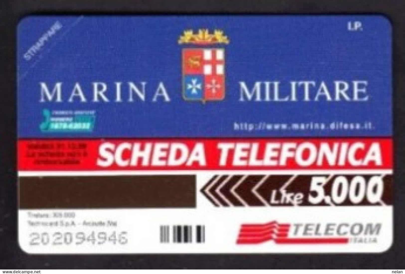 SCHEDA TELEFONICA - ITALIA - TELECOM - NUOVA - MARINA MILITARE - Öff. Sonderausgaben