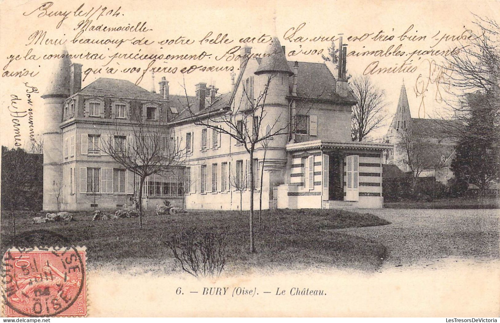 FRANCE - 60 - BURY - Le Château - Carte Postale Ancienne - Autres & Non Classés