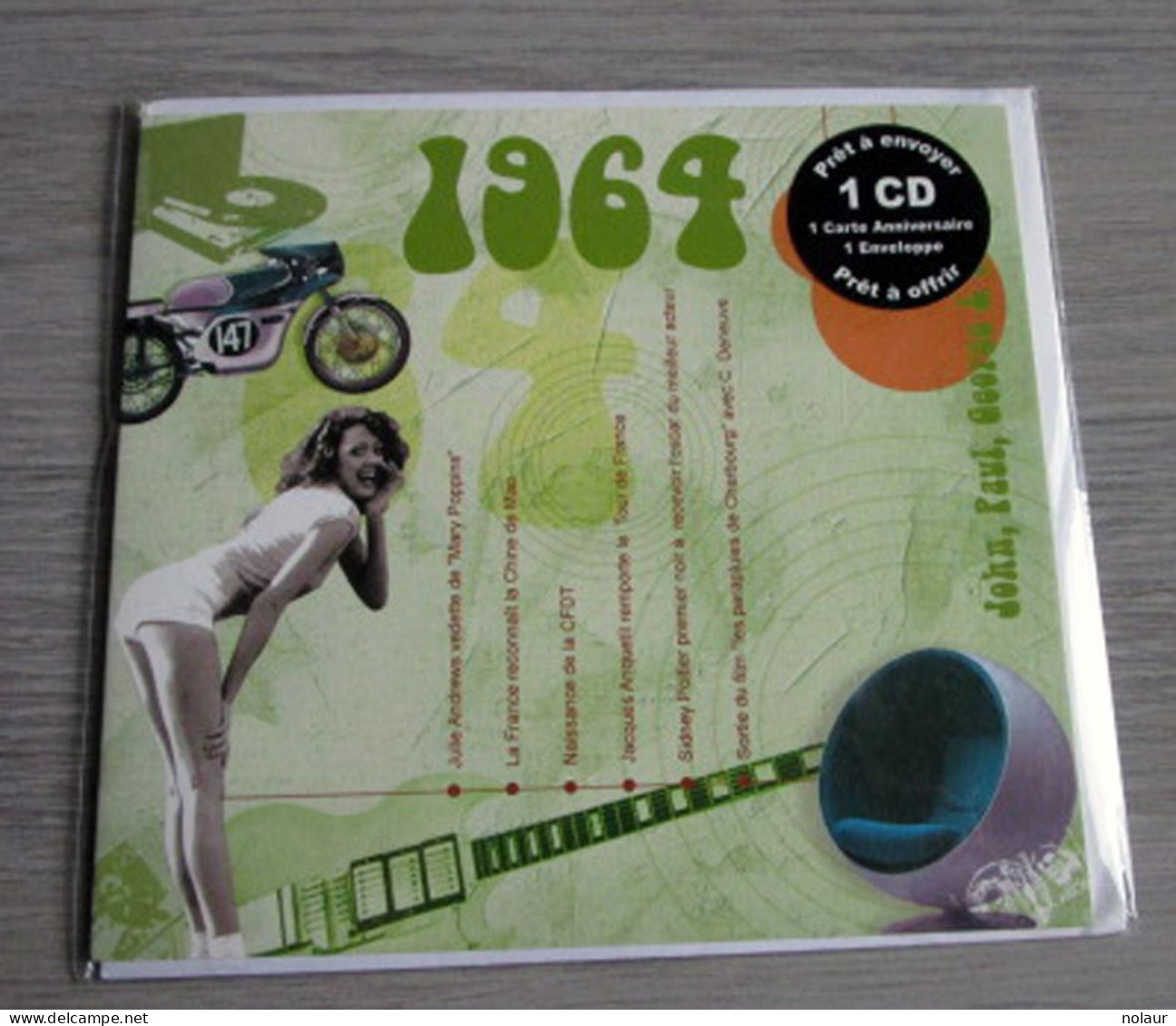 Hits De 1964 CD + Carte D'anniversaire Et  Enveloppe - Autres - Musique Anglaise