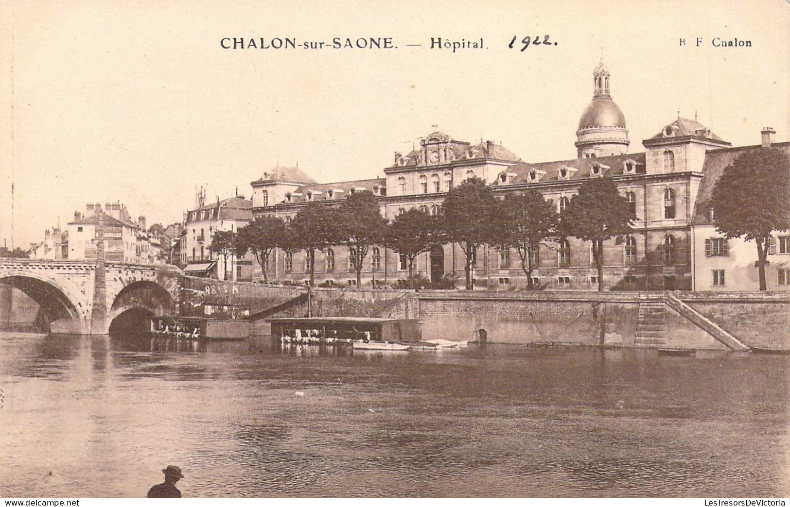 FRANCE - 71 - CHALON SUR SAONE - Hôpital - Carte Postale Ancienne - Chalon Sur Saone