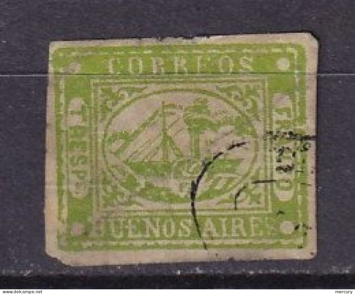 ARGENTINE _ BUENOS AIRES - 3 P. De 1858 FAUX - Buenos Aires (1858-1864)