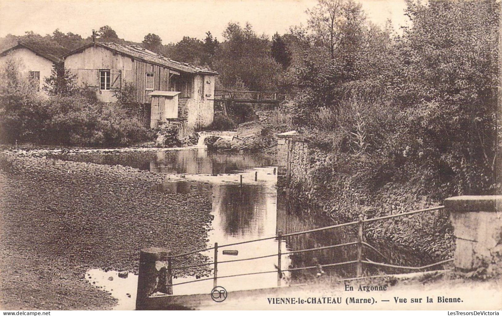 FRANCE - 51 - VIENNE LE CHATEAU - Vue Sur La Bienne - Carte Postale Ancienne - Autres & Non Classés