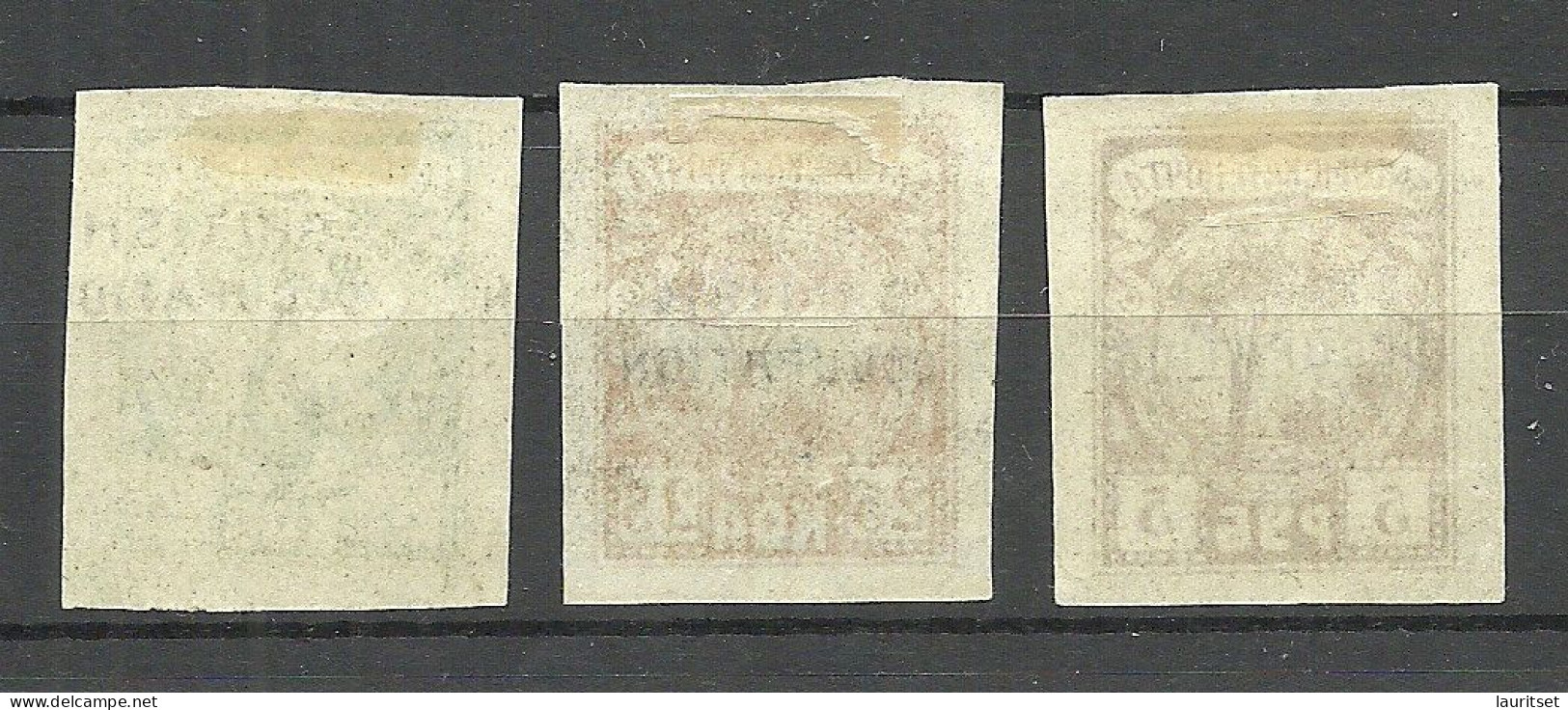 BATUM Batumi RUSSLAND RUSSIA 1919 British Occupation Mi 11 & 13 & 17 * - 1919-20 Bezetting: Groot-Brittannië