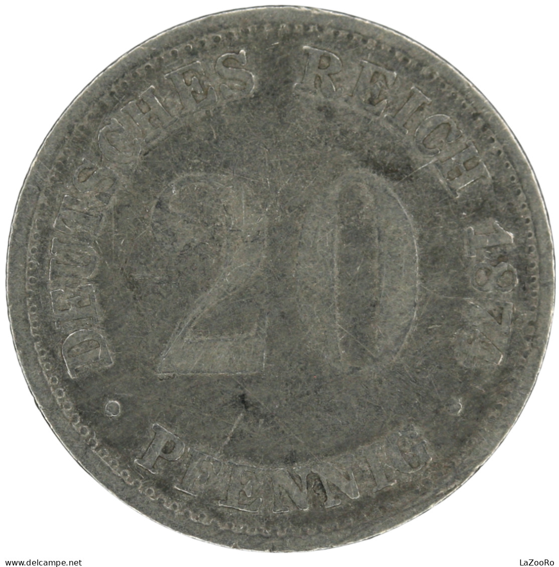 LaZooRo: Germany 20 Pfennig 1874 B VF - Silver - 20 Pfennig