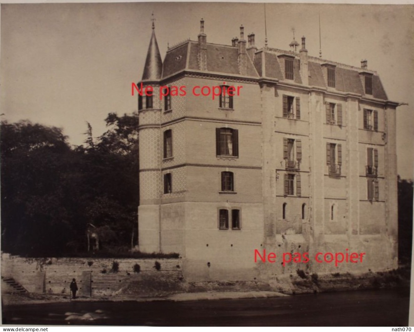 Photo Ancienne 1887 Château D'Ampouillac Cintegabelle (Haute-Garonne) France Tirage Albuminé Albumen Print Vintage - Antiche (ante 1900)