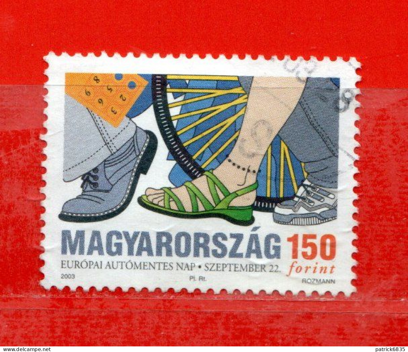 (Us.1) UNGHERIA  ° 2003 - Giornata Senza Auto - Yv. 3912.. Used. - Used Stamps