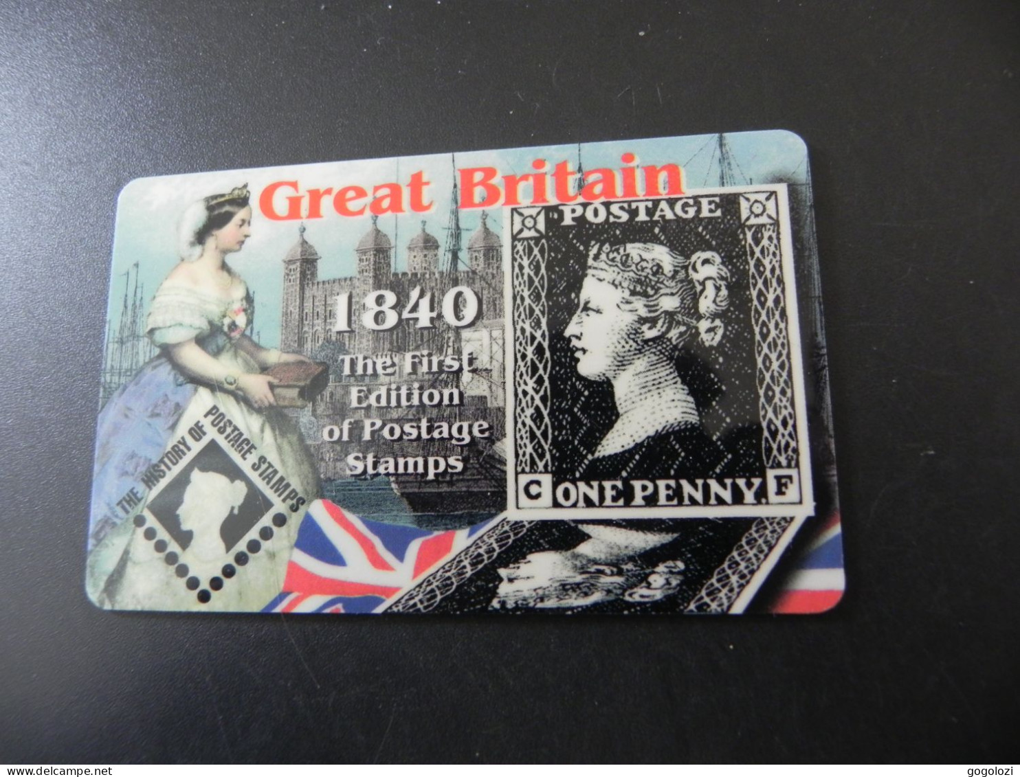 Gret Britain Prepaid Telphone Card - 1840 The First Edition Of Postag Stamps - Otros & Sin Clasificación