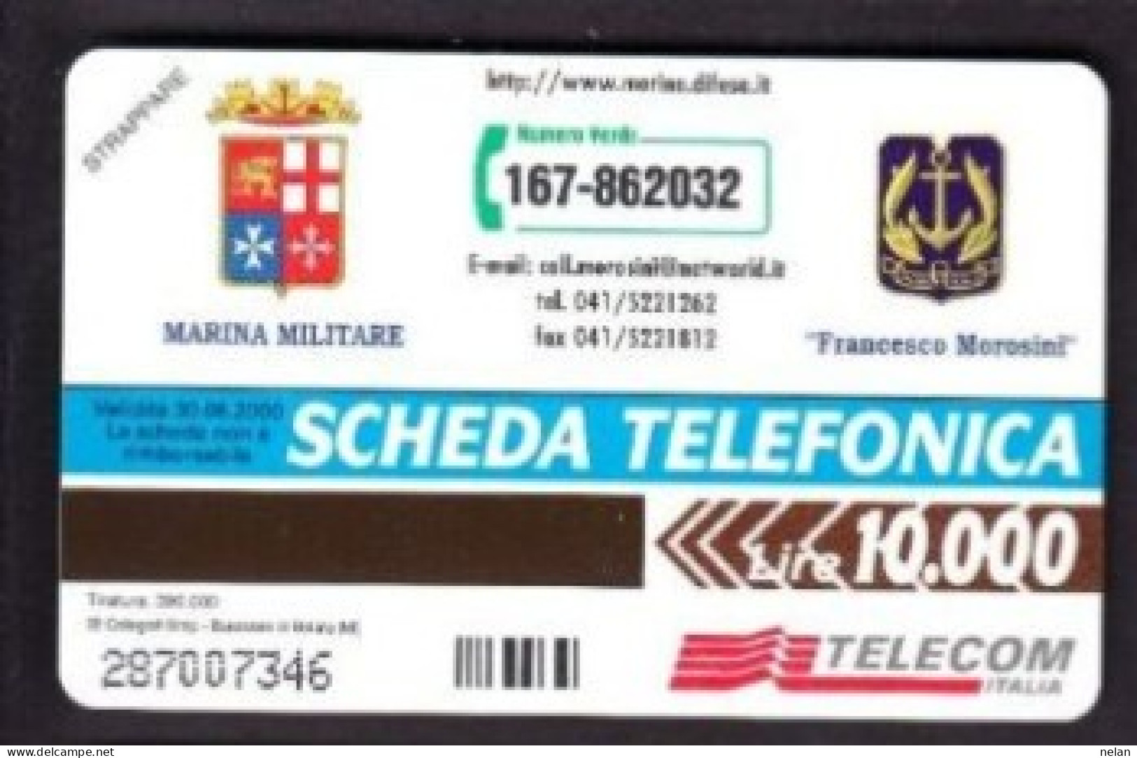 SCHEDA TELEFONICA - ITALIA - TELECOM - NUOVA - SCUOLA MILITARE NAVALE - Öff. Sonderausgaben