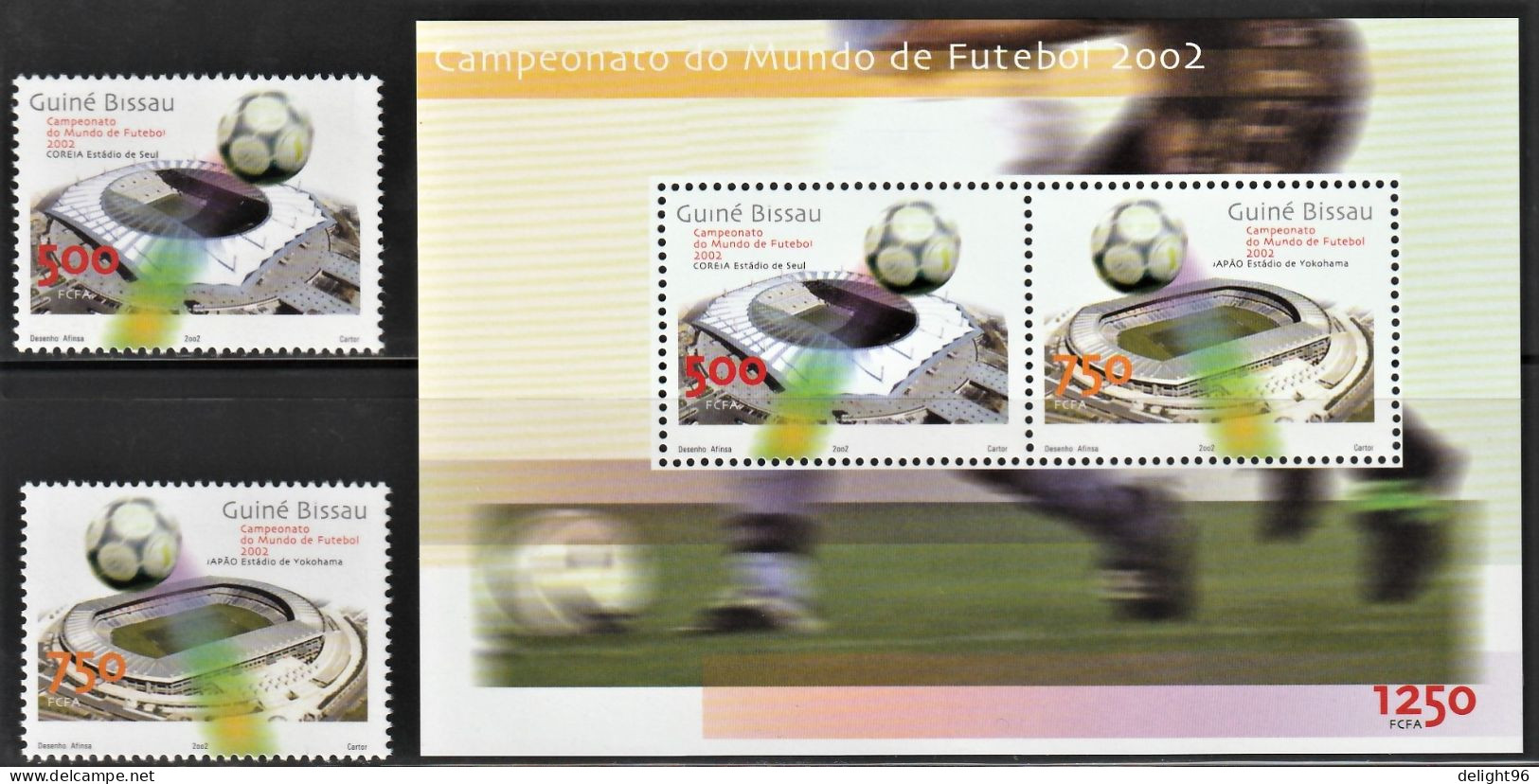 2002 Guinea Bissau FIFA World Cup In South Korea/Japan Set And Minisheet (** / MNH / UMM) - 2002 – Zuid-Korea / Japan