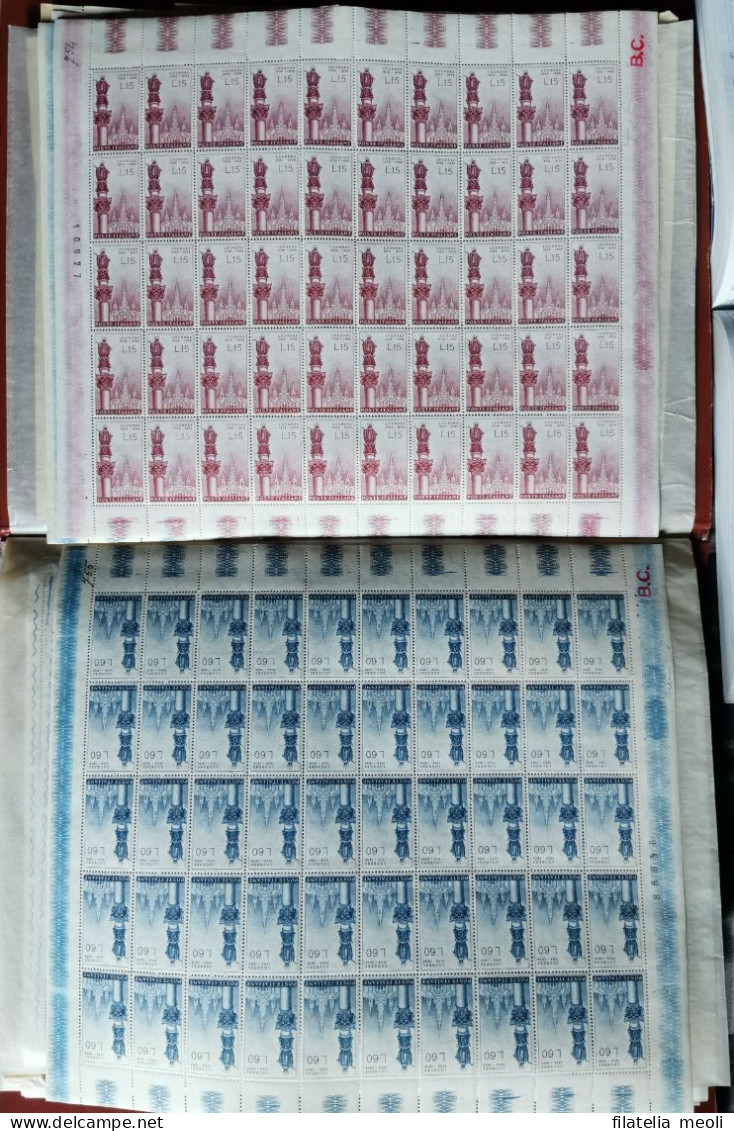 ITALIA 1958 LOURDES - Full Sheets