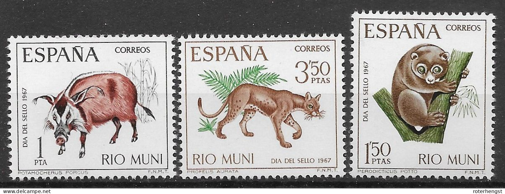 Spanish Rio Muni Mnh ** Animals Set 1967 - Rio Muni