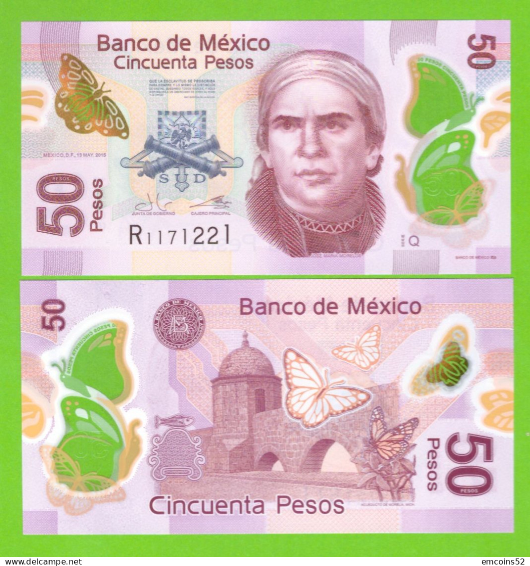 MEXICO 50 PESOS 2017 P-123Ay UNC - Mexique