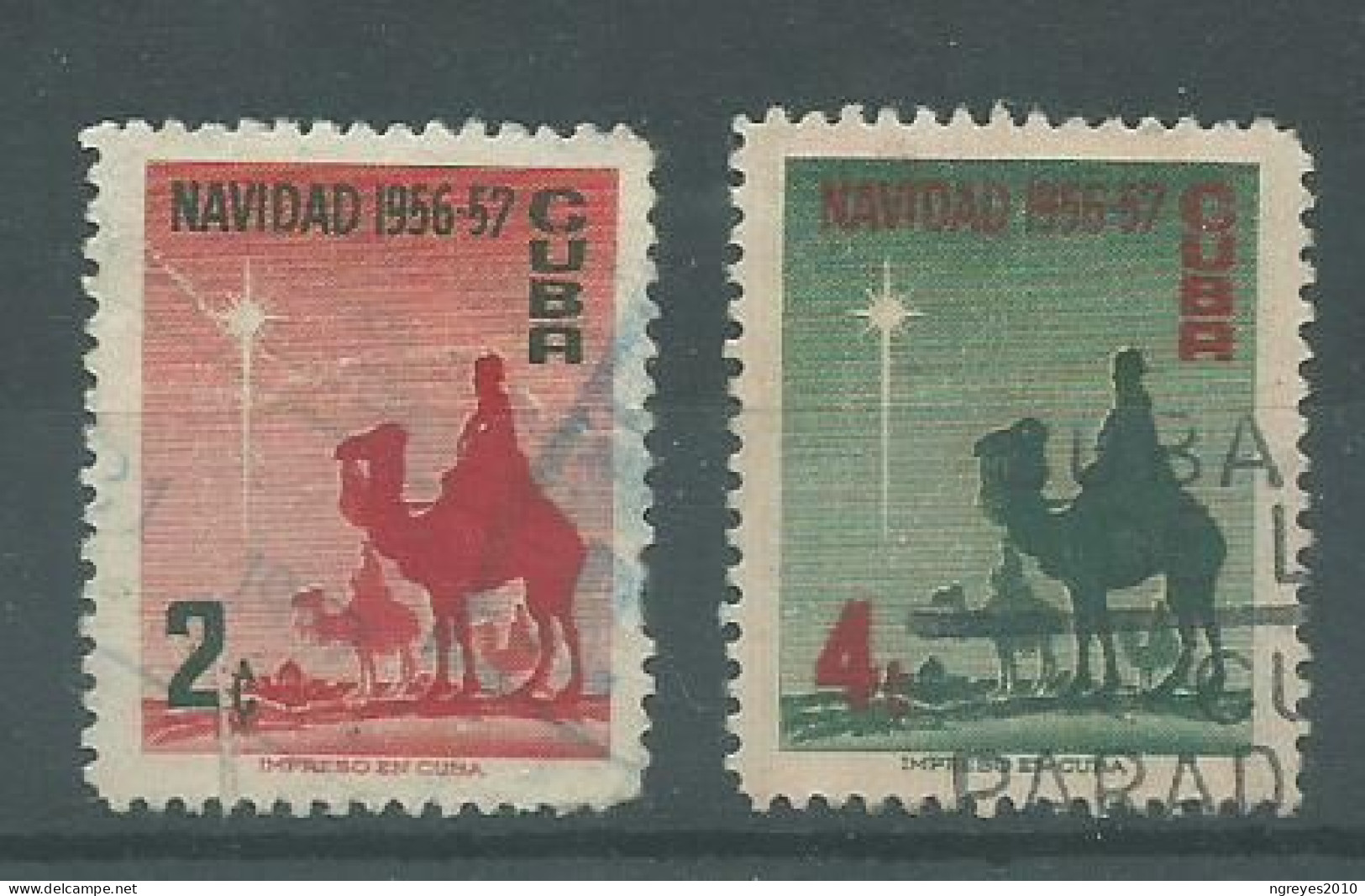 230044388  CUBA  YVERT  Nº445/446 - Used Stamps