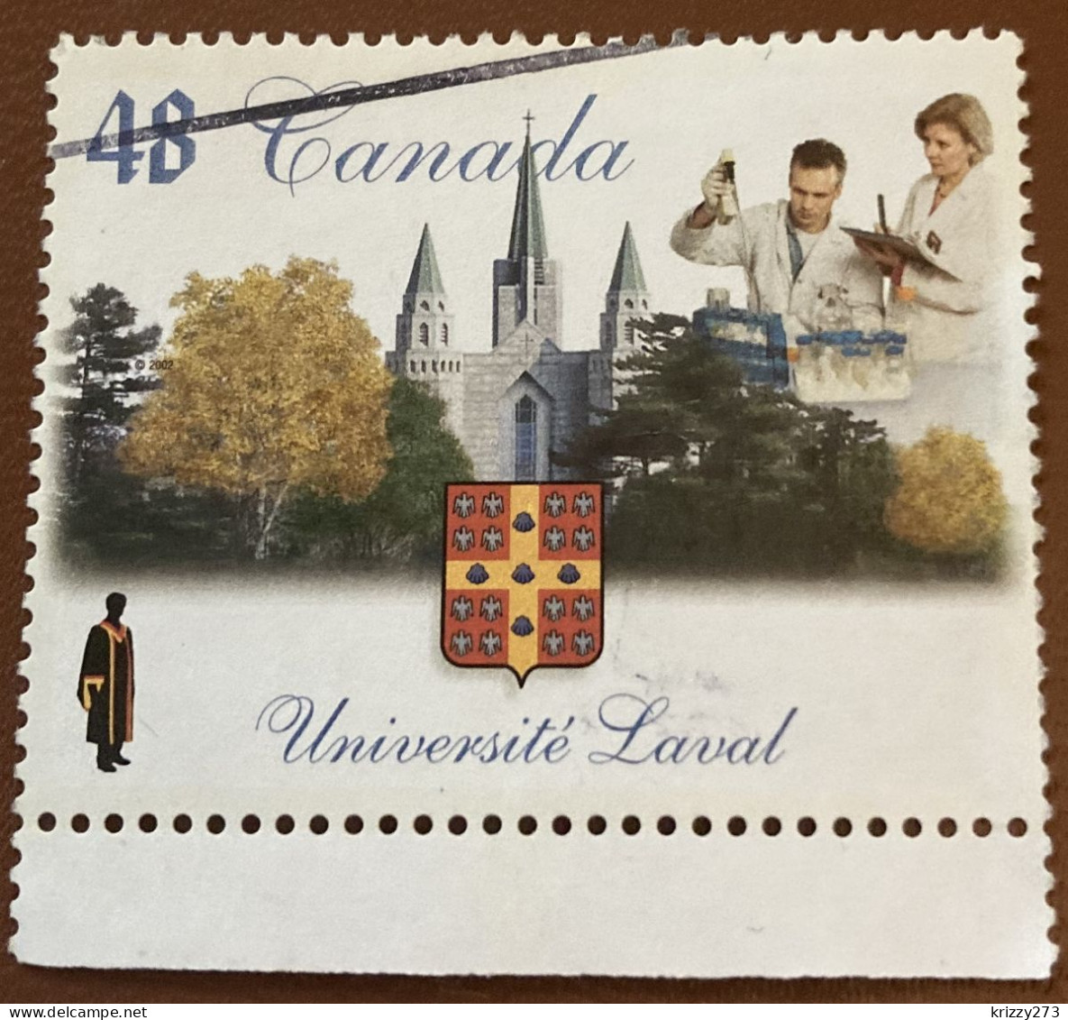 Canada 2002 Université Laval 48 C - Used - Oblitérés